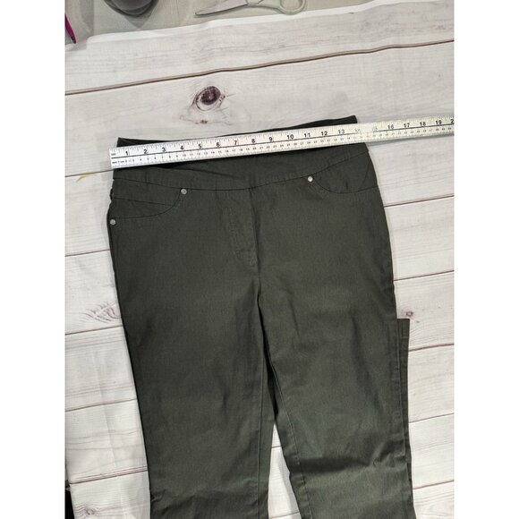 Tribal Green Jegging Casual Pants Women Size 6 Stretchy Pull Up Pant LIKE NEW - Picture 5 of 6